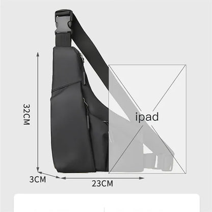Anti Theft Travel Slim Crossbody Bag For Men