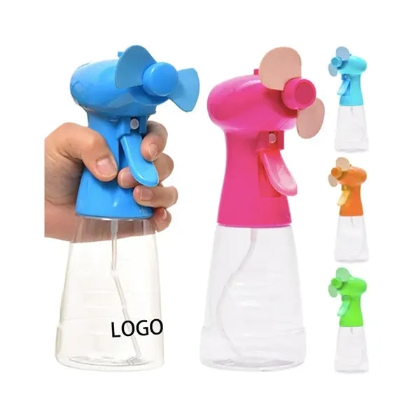 Handheld Portable Hand Crank Humidifying Fan