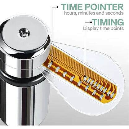 LED Clock Fan with Real Time Display Function