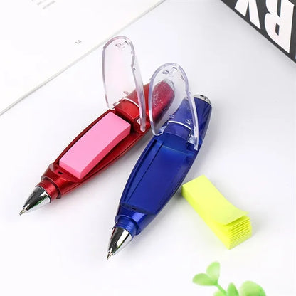 Multi-Function LED Pen with Sticky Notes