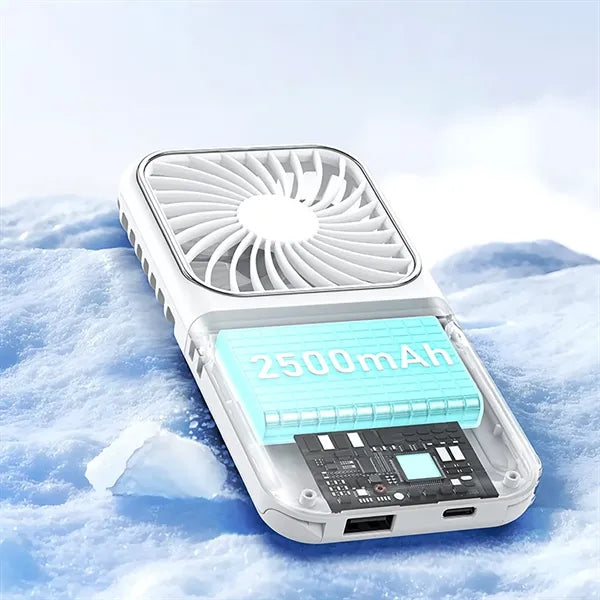 Portable Foldable Rechargeable Fan with Mirror