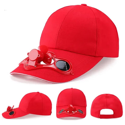 Outdoor Solar Powered Fan Sun Hat