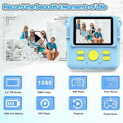 Mini Kids Instant Print Camera with Thermal Printer