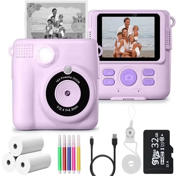Mini Kids Instant Print Camera with Thermal Printer