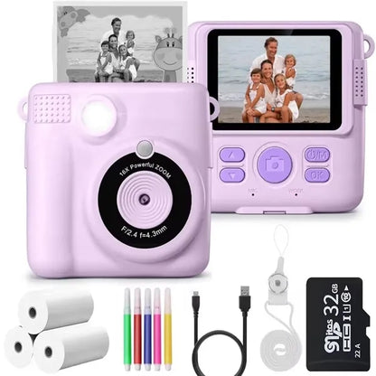 Mini Kids Instant Print Camera with Thermal Printer