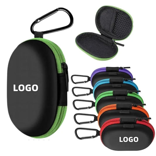 EVA Storage Organizer Earphone Case with Carabiner