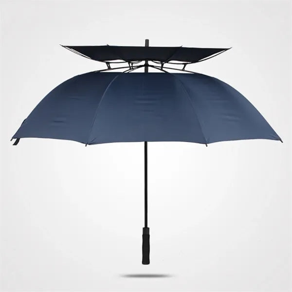 Double Canopy Vented Windproof Automatic Open Golf Umbrella