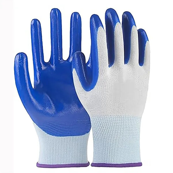 Rubber-Coated Garden Gloves (1 Pair, Shipping Included)
