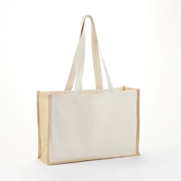 Eco-Friendly Cotton & Jute Tote with Sturdy Design