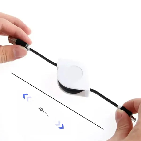 Retractable 3-in-1 Charging Cable W/ Custom Logo