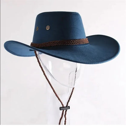 Western Suede Cowboy Hat with Vintage Style