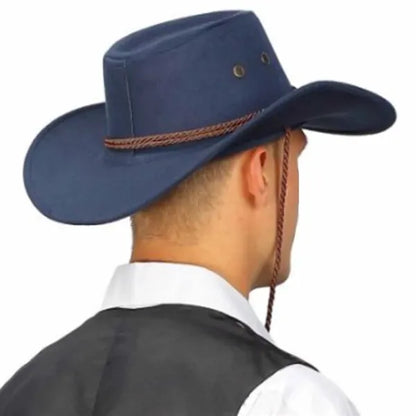 Western Suede Cowboy Hat with Vintage Style