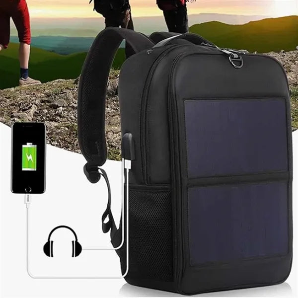 Solar Charging Backpack for Outdoor Travel