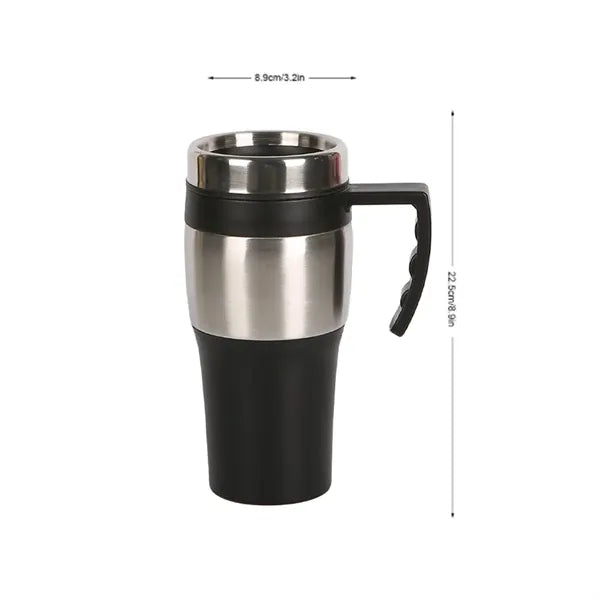 15Oz. Stainless Steel Travel Mug with Handle