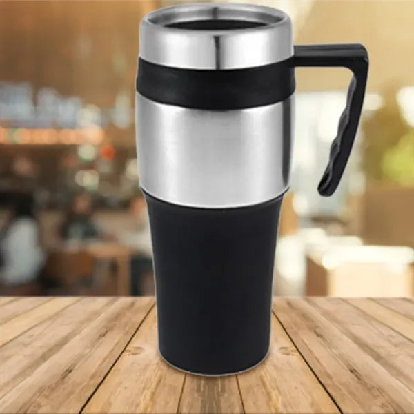 15Oz. Stainless Steel Travel Mug with Handle