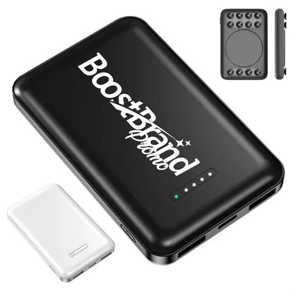 Magnetic Wireless Power Bank with Suction Cups