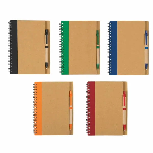 Eco-Friendly Spiral Notebook with Pen