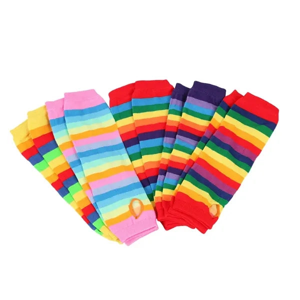 Colorful Rainbow Arm Warmers