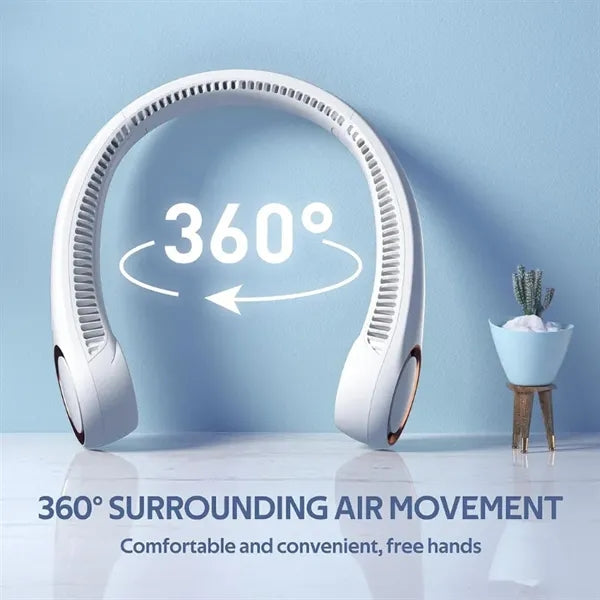 4000mAh Portable Neck Fan,360 Cooling Fan