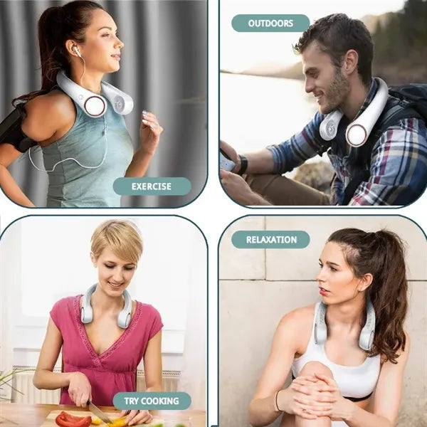 4000mAh Portable Neck Fan,360 Cooling Fan