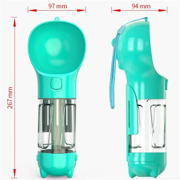 10Oz. Versatile Pet Drinking Feeder Dog Travel Bottle Set