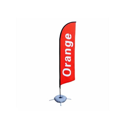 9FT Customizable Advertising Feather Flagpole Kit Flags