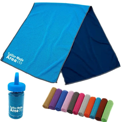 Portable Ice Cooling Towels with Storage Case Chilly