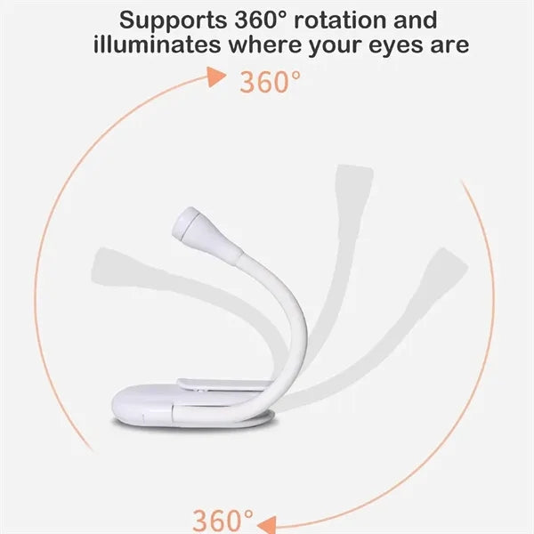 Clip On Book Reading Light Lamp
