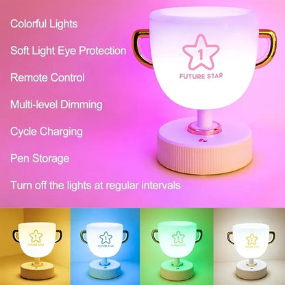 Trophy Night Light Lamp Pen Holder