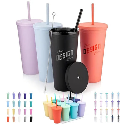 Acrylic Tumbler with Lid and Straw 22OZ