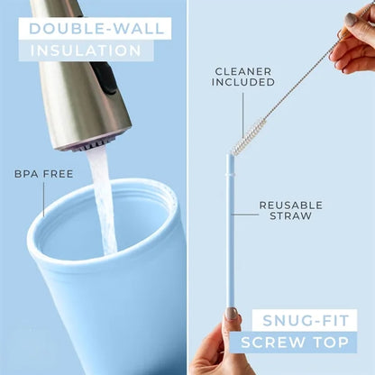 Acrylic Tumbler with Lid and Straw 22OZ