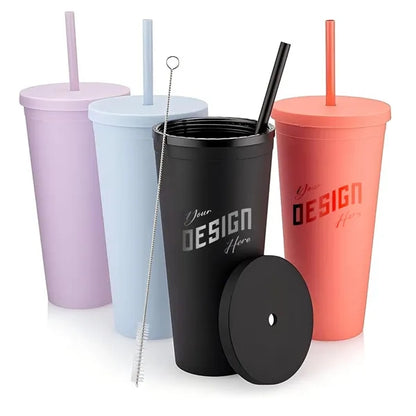 Acrylic Tumbler with Lid and Straw 22OZ