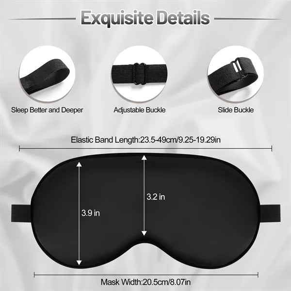Silk Eye Masks with Adjustable Strap