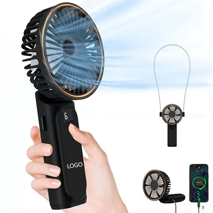 Portable Handheld Fan Display Electricity