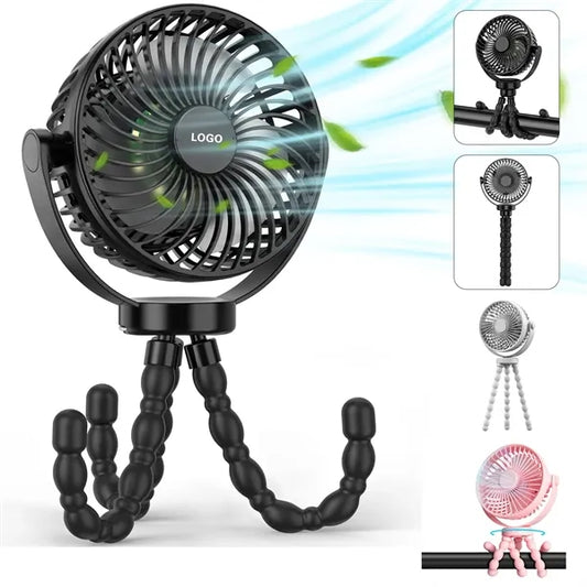 Rechargeable Mini Fan Clip