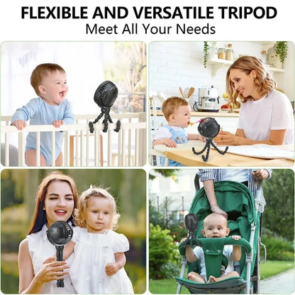 Rechargeable Mini Fan Clip
