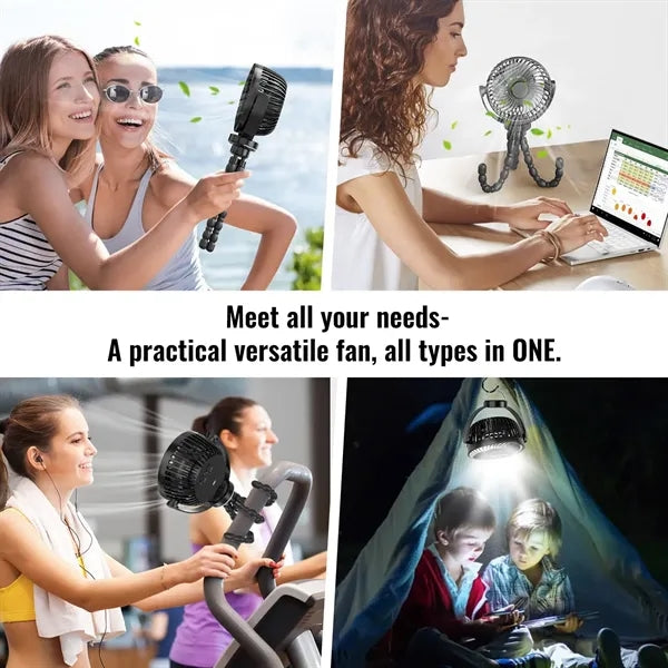 Rechargeable Mini Fan Clip