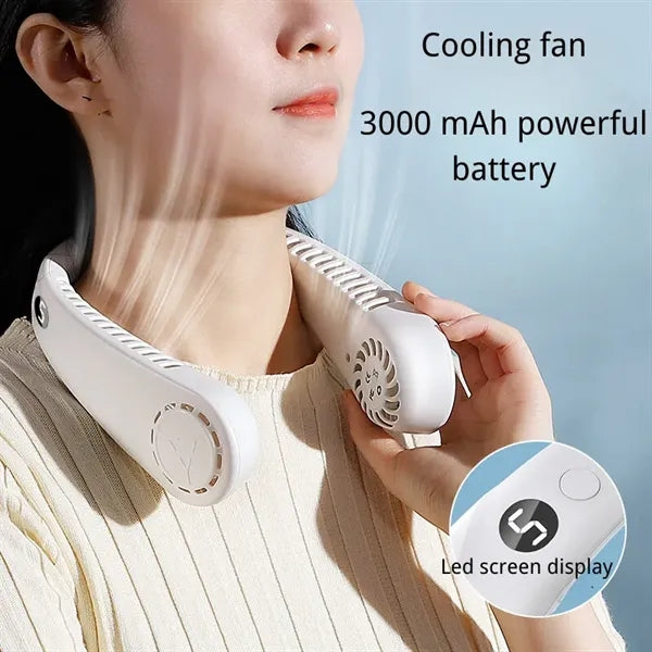 3000mAh Portable Cooling Neck Fan