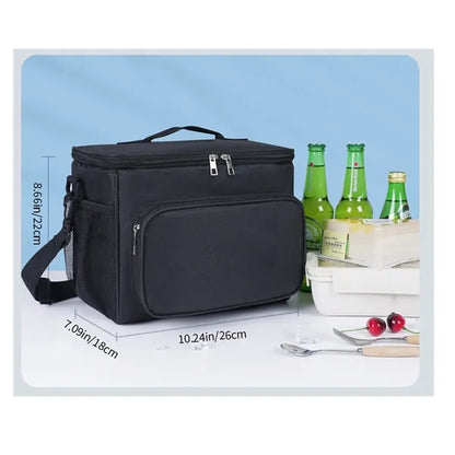 Insulated Lunch Bag with Handle and Strap