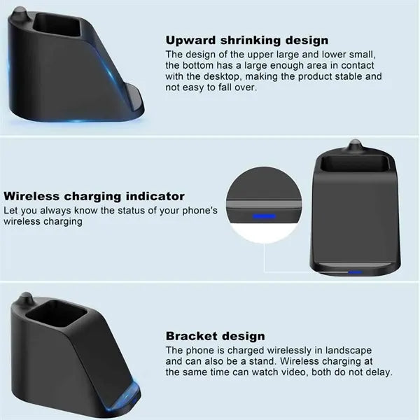 15W Wireless Charger With Pen Holder