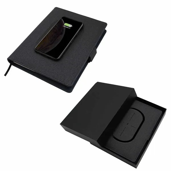 Wireless Charging Notebook with 8000mAh Power Bank