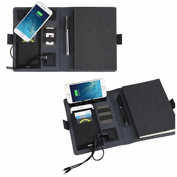 Wireless Charging Notebook with 8000mAh Power Bank