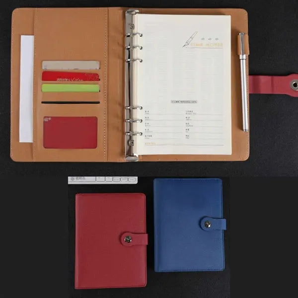 A5 Refillable Business Notebook with 6-Ring Binder