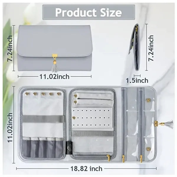 Foldable Travel Jewelry Bag