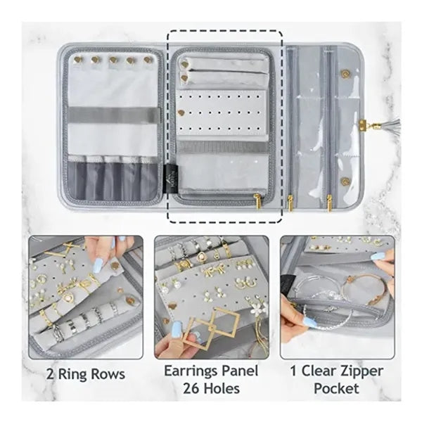 Foldable Travel Jewelry Bag