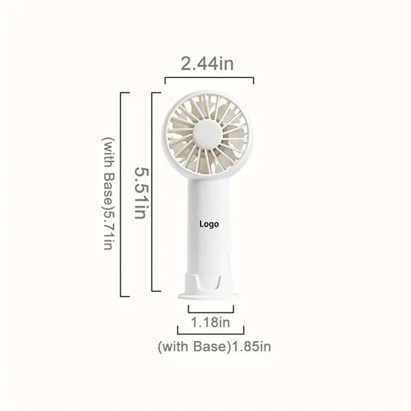 3 Speed Mini Portable Fan with Base