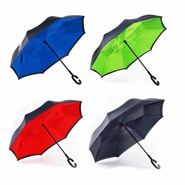 C-Shaped Handle Inverted Umbrella