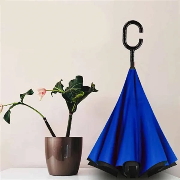 C-Shaped Handle Inverted Umbrella
