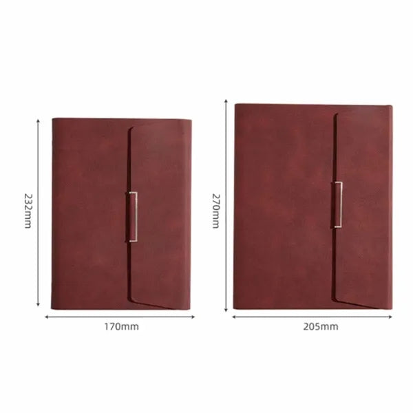 A5 Refillable Leather Notebook with Binder