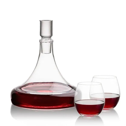 Ashby Decanter & Redmond Stemless Wine